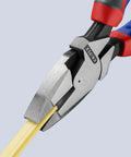 High Leverage Lineman's Pliers With New England Head And Multi Component Construction, 9-1/4 Inch Heavy Duty Electrician Tool cutting cable
