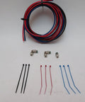 Top Grade USA Assembled Transmission Air Line Kit For Mack Trucks Featuring Three 10 Foot Colored Hoses And Swivel Push In Fittings, red blue black