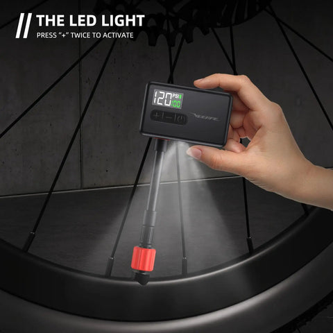 Ultra Tiny Electric Bike Pump With Auto Stop And Fast Inflation To 120 PSI Portable Mini Tire Inflator For Presta And Schrader Valves The Go To Gear For E Bikes And All Kinds Of Bicycles And Balls