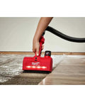 M12 Air Tip Utility Nozzle Gonna Handle Any Mess Without Raising Hell Silver Hand Vac Attachment in use, cleaning dust from floor.