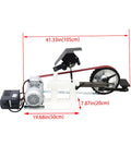 Heavy Duty Desktop Belt Sander With Smooth Stepless Speed Regulation And Three Badass Grinding Wheels Top Tier Bench Grinder For Woodshop Projects 1500W 110V dimensions displayed on a workbench.