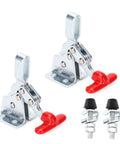 Quick Release Table Clamps Set, Heavy Duty Hold Down Toggle Clamps Pro Grade For Woodworking Jigs And Fixtures shown with bolts.