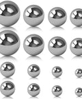 DIY Coin Ring Making Balls Set For Monkey Fist Projects Stainless Steel Pro Grade 8 Size Assortment displayed