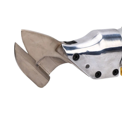 Gowenic Cordless Metal Shears For 18v Battery Tool cutting blade detail, stainless steel design for smooth metal cutting.