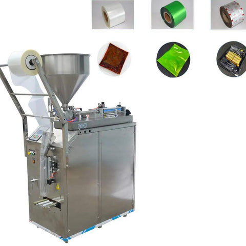 Heavy Duty Automatic Liquid And Paste Filler With Digital Controls For Hassle Free Small Batch Commercial Packaging Of Oils Vinegars Creams And Drinks 110V with stainless steel build and digital display.