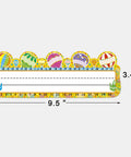 50 Pack Hot Air Balloon Style Desk Nameplates For Students, colorful design with alphabet, 3.4 x 9.5 inches, laminated cardstock