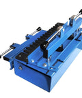 Heavy Duty Woodworking Dovetail Jig With Rock Solid Clamps For Dead On Half Blind Cabinet And Drawer Building Adjustable 12 To 24 Inch Range Zero Wiggle Routing Setup, blue metal design.