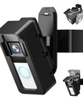 No Drill Doorbell Mount For Ring And Blink Cameras With Three Way Adjustment visible in black color, showing 40-degree tilt