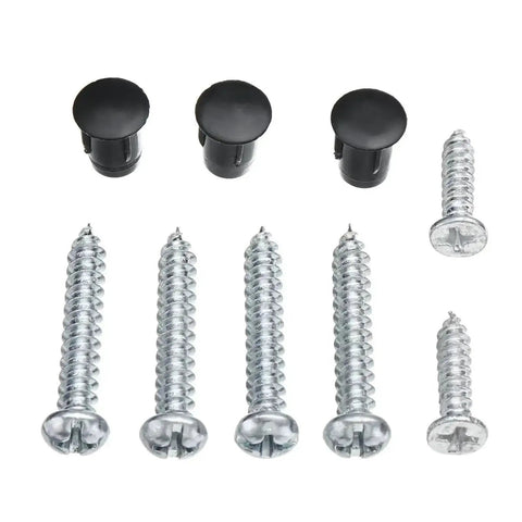 Screws and caps set for Black Door Closer For Gate And Outdoor Use Surface Mounted Spring Loaded Adjustable Closer