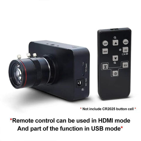 Slick 4K HDMI USB Camera With Crisp 1080P Streaming And Dead Simple Plug And Play Setup featuring manual zoom lens and remote.