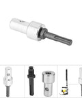 Round Shank Drill Adapter For Quick Chuck Heavy Duty Metal Arbor For Earth Auger And Ice Drill Conversions