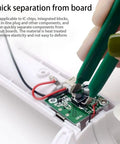 Antistatic Clip Pliers For Circuit Board PLCC IC Chip Puller Extraction And Removal Tool For Arduino in use on PCB
