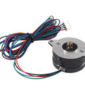 Front view of AITIAO 36mm round extruder stepper motor with 47.2in cable for 3D printers.
