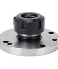 Heavy Duty Carbon Steel Lathe Collet Chuck With 100mm Diameter And 42mm Height For Secure Clamping In Precision CNC Machining Tasks, top view.