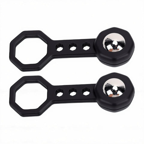 Eujgoov Magnetic Stud Finder 2 Pack Handheld Wall Metal Detector with Compact Portable Design for Hanging Mirror (Black) tools