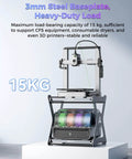 Rock Solid CFS Workstand For 3D Printing With Dual Layer Pull Out Design And 15 Kg Load Capacity shown with printer and drying boxes