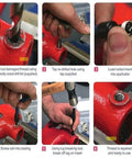 Installation steps for 30 Piece Metric Thread Repair Kit With Threaded Inserts And Installation Tool For M3 M4 M7 M9 M11 Helicoil Style Coils