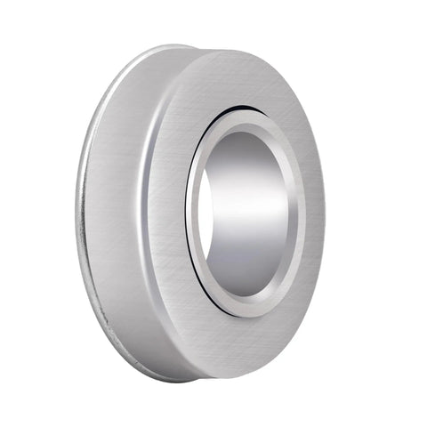 Beefy Three Quarter Inch By One Three Eighth Inch Flanged Ball Bearing Replacement Set For Lawn Mower Wheels Four Pack Tough Galvanized Steel Fits Shafts Three Quarter Inch And Hubs One Three Eighth Inch Ideal For Lawn Mowers Wheelbarrows Garden Carts, flanged bearing