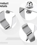 Secure Your Basement With These Heavy Duty Stainless Steel Window Well Spring Clamp Kit Including Wrench Bolts Nuts Washers Super Easy To Install And Built Tough For Weatherproof Protection You Won'T Believe It! stainless steel clamp detail