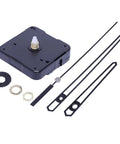 DIY Friendly No Nonsense Wall Clock Repair Kit With Pendulum Movement And Quartz Motor For Quick Fixes, black hands, fittings