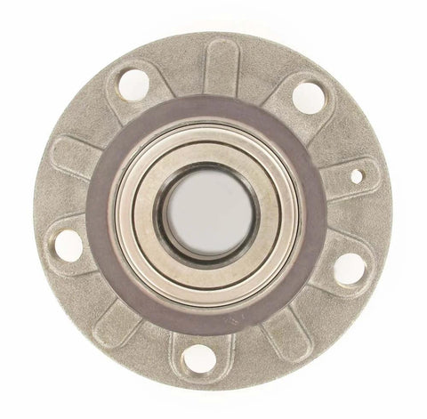 Top view of SKF Rear Wheel Hub Bearing Assembly BR930524 Aftermarket Replacement Part Compatible With Audi 2004-2020 Seat 2011-2013 VW 2006-2021