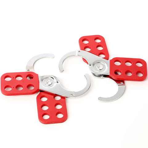 8 Pack Lockout Tagout Hasp Kit With 1.5 Inch Extended Jaw Tamper Proof LOTO Hasps Stainless Steel Impact Resistant Safety Hasps
