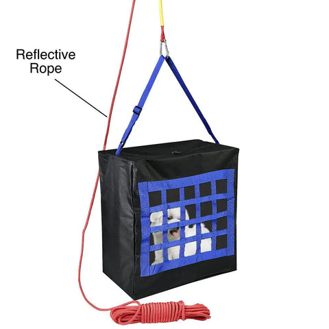 Pet Fire Escape Bag For Large Dogs And Cats Up To 100 Pounds With 50 Foot Rope Rapid Rescue Carrier For Disasters