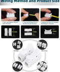 Push Quick Wire Connector Kit 55 Piece Boxed Set Spring Type Cable Connectors White Terminal Block DIY Home Wiring Guide