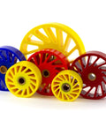 Built Tough Polyurethane Idler Wheel With Oilite Bronze Bearing Core 6 Inch Outer Diameter 2 Inch Width By 0625 Inch Bore For Low Rpm Material Spacing And Hold Down Rolls Smooth Operator 40a Durometer colorful idler wheels in various sizes and colors