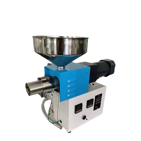 Versatile Dual Action Desktop Extruder With Reliable Digital Thermostat And Stainless Steel Funnel for smooth filament recycling.