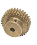 Beefy 0.7 Module Copper Spur Gear With 41 Teeth For Mechanical Transmission And Pinion Shaft 30.1mm Diameter 16mm Bore 12mm Thick