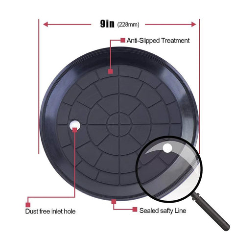 Close-up of 9 Inch Vacuum Concave Suction Cup Glass Lifter with handle, showing anti-slip treatment and safety features.