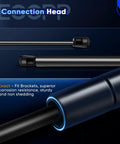 Close-up of connection head for Rugged Heavy Duty Hood Lift Supports For Acura TL 2004 To 2008 Gas Struts, featuring durable materials.