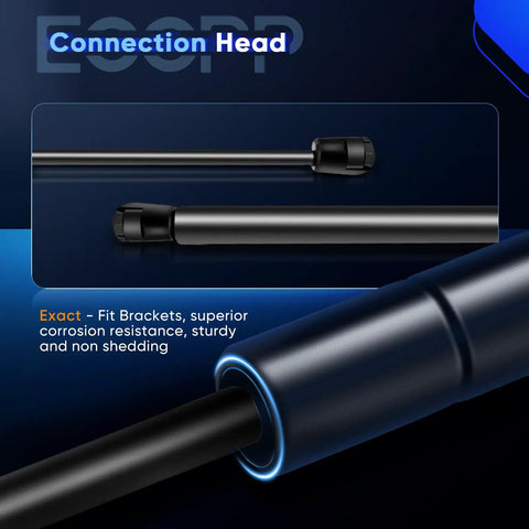 Close-up of connection head for Rugged Heavy Duty Hood Lift Supports For Acura TL 2004 To 2008 Gas Struts, featuring durable materials.