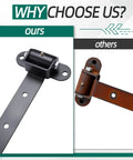 Riyhch 13-inch carbon steel gate hinge, heavy-duty 900 lb capacity, 2-pack; black and rusted views