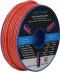 10 Gauge Silicone Wire Spool 250 Ft Red Flexible 10 AWG Stranded Tinned Copper Wire for Diyers and RC Fans Ultra Soft Silicone