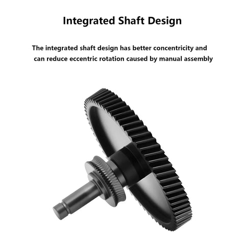 Hardened Steel Extruder Gear Kit With DLC Coated Shaft For A1 And A1 Mini 3D Printers integrated shaft design close-up