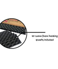 Boost Your Stereo Game With This Sick Car Soundproofing Kit Featuring Triple Layer Damping Mats, wave foam sheets included.