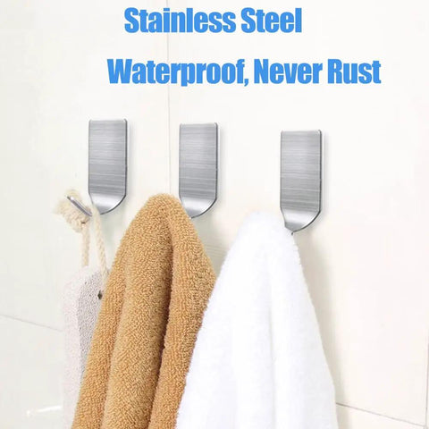 Stick On Hat Hooks For Wall Baseball Cap Rack Stainless Steel Waterproof Adhesive Hooks Heavy Duty Hold Up To 4 Lbs No Drill Easy Install 20 Pack Keeps Your Caps Neatly Hung And Ready To Grab