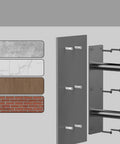 Top Tier U Shaped Handrail For Outdoor Steps And Indoor Stairs Wall Mounted Galvanized Steel Porch Deck Grab Bar installation details on various surfaces.