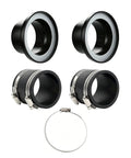 4 Inch Magnetic Dust Collection Fitting Starter Kit With One To Multi Quick Connect System and Strong Rare Earth Magnet Seal for woodworking. Includes connectors and clamps.