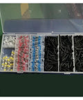 Solid 800pcs Box Of Heat Shrink Wire Connectors With Solder Seal Sleeves And Butt Cable Terminals For Electrical Splice Kit Pro Grade And Super Durable, assorted terminals in organizer case