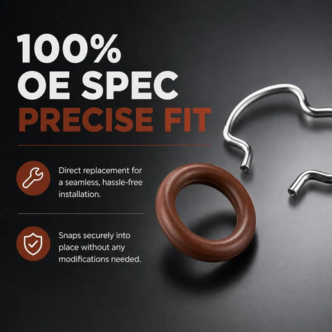 3/8 Inch Transmission Oil Cooler Line Replacement Clips And O-Rings Kit With E-Clips For 4L60, 4L65E, 4L70E, 4L75E, 4L80E