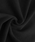 Close-up of soft cotton knit fabric in black for Infant One Piece Romper With Road Trip Captain RV Theme Cute Abstract Pattern