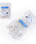 Heavy Duty Solder Seal Wire Connectors Heat Shrink Butt Sleeve All Weather Waterproof Insulated Electrical Splice Terminals For Marine Boat Truck Wiring No Sweat Installation Rugged Tight Fit Joint Caps 200 Piece White Set AWG 26 To 24 in clear packaging with connectors laid out.