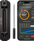 V Prime Wireless Meat Thermometer With 1200F Heat Resistance Unlimited WiFi And Bluetooth Range Smart Digital Probe and app display