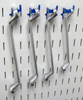 Blue Slotted Metal Pegboard Hook Kit For Storage And Organization Deluxe Assortment 50 Lbs Capacity Made In USA Durable Toolboard
