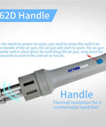 Lead Free 1000W Hot Air Soldering Station With Digital LCD Display for PCB Repairs BGA Rework SMD Desoldering Auto Sleep Mode handle