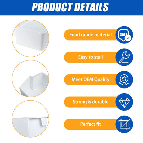 Product details of Door Shelf Bin Replacement For Refrigerator Door Shelf Fits Frigidaire Whirlpool Kenmore Amana Roper Estate Models 2187172 WP2187172 AP3853103 PS986890