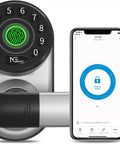 Smart Fingerprint Door Lock With Keyless Entry, WiFi And Bluetooth, Reversible Handle, Biometric Deadbolt And App Control